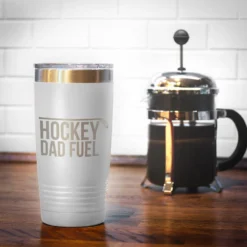 Hockey 20oz. Double Insulated Tumbler - Hockey Dad Fuel 12 Hockey 20oz. Double Insulated Tumbler - Hockey Dad Fuel -Sport Play Mode hk 05764 WHITE COFFEE
