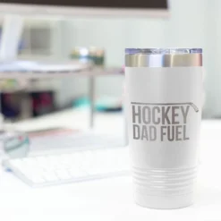 Hockey 20oz. Double Insulated Tumbler - Hockey Dad Fuel 13 Hockey 20oz. Double Insulated Tumbler - Hockey Dad Fuel -Sport Play Mode hk 05764 WHITE DESK