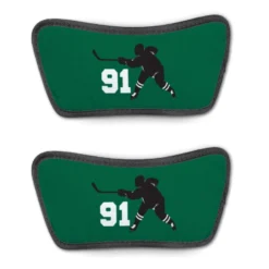 Hockey Repwell® Sandal Straps - Hockey Slapshot With Number