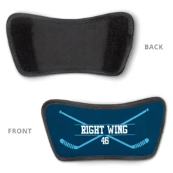 Hockey Repwell® Sandal Straps - Personalized Crossed Sticks -Sport Play Mode hk 05780 STRAPS NAVYCAROLINA DETAIL