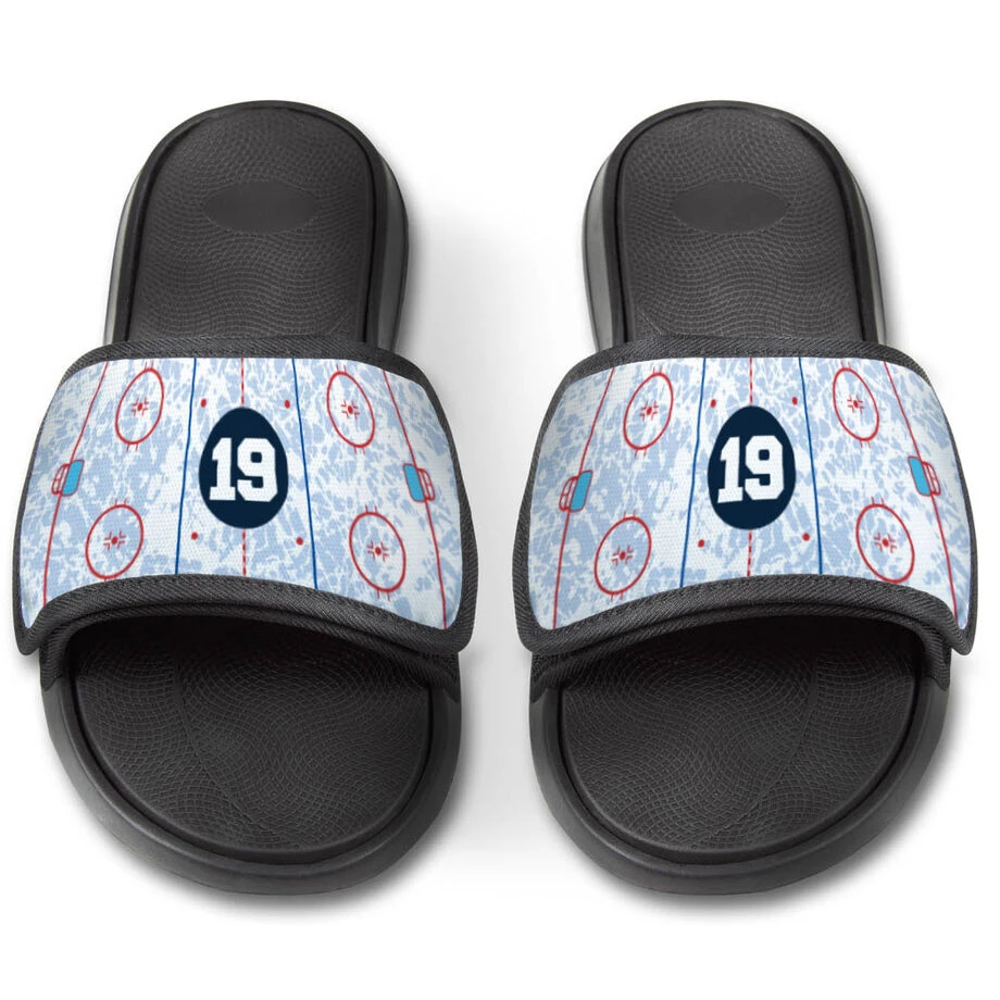 Hockey Repwell® Slide Sandals - Personalized Ice Rink 3 Hockey Repwell® Slide Sandals - Personalized Ice Rink - Image 3