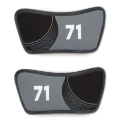 Hockey Repwell® Sandal Straps - Puck And Number Reflected