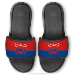 Hockey Repwell® Sandal Straps - Team Name Colorblock -Sport Play Mode hk 05785 STRAPS REDROYAL EXAMPLE