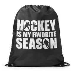 Hockey Drawstring Backpack - Hockey Is My Favorite Season