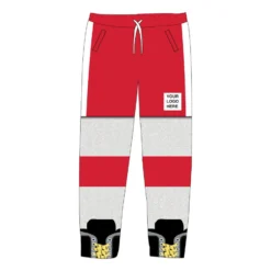Custom Team Hockey Lounge Pants - Player 32 Custom Team Hockey Lounge Pants - Player -Sport Play Mode hk 06059 REDWHITE DT LOGO