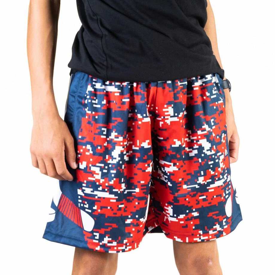 Hockey Shorts - Patriotic Digital Camo 5 Hockey Shorts - Patriotic Digital Camo - Image 5