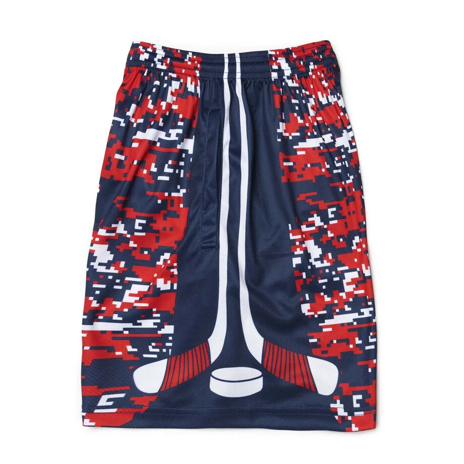 Hockey Shorts - Patriotic Digital Camo 4 Hockey Shorts - Patriotic Digital Camo - Image 4