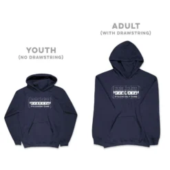 Hockey Hooded Sweatshirt - 24-7 Hockey -Sport Play Mode hk 06176 NAVY SIZE