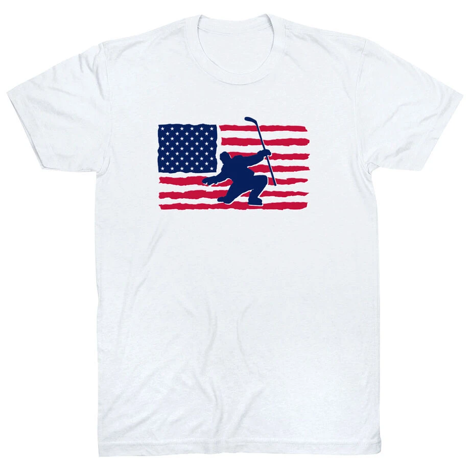 Hockey T-Shirt Short Sleeve - Hockey Land That We Love 1 Hockey T-Shirt Short Sleeve - Hockey Land That We Love