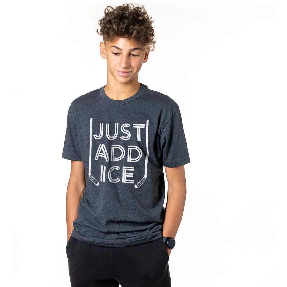 Hockey T-Shirt Short Sleeve - Just Add Ice 2 Hockey T-Shirt Short Sleeve - Just Add Ice - Image 2