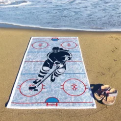 Hockey Premium Beach Towel - Hockey Girl -Sport Play Mode hk 06422 LIFESTYLE BEACH V