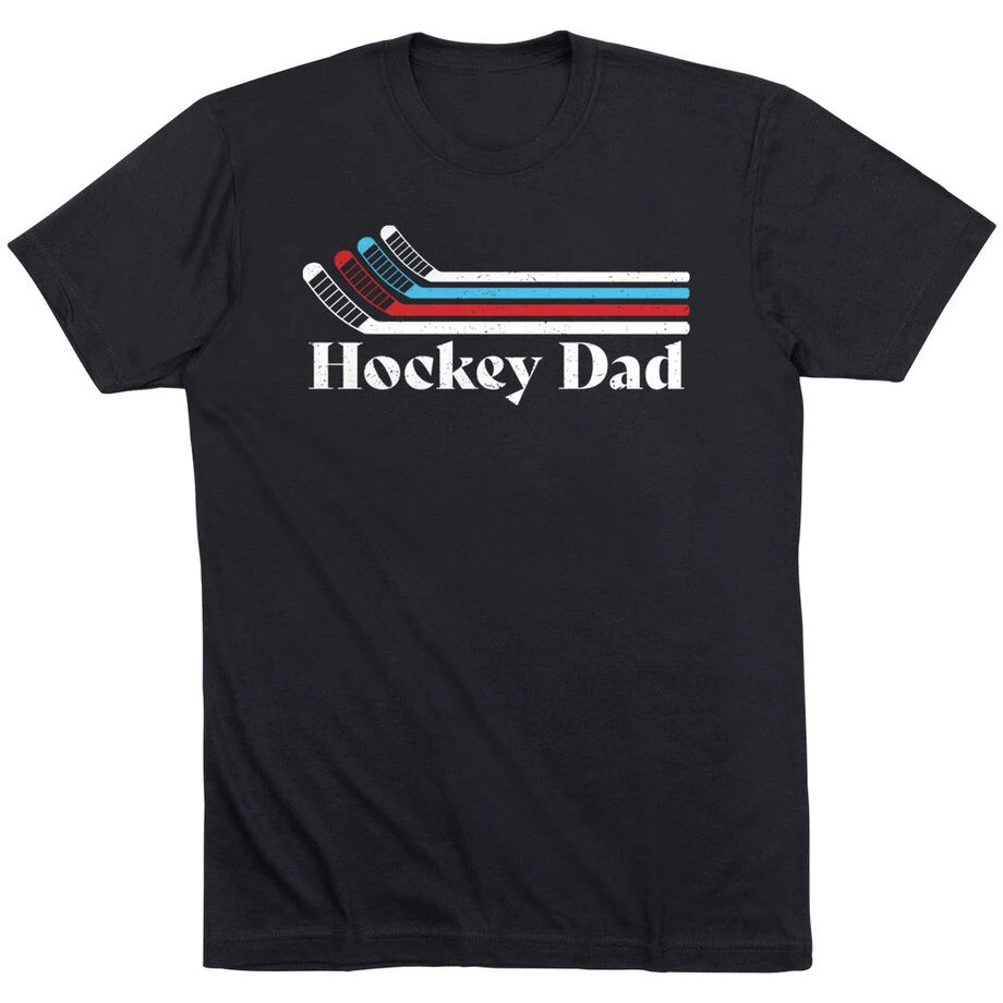 Hockey Short Sleeve T-Shirt - Hockey Dad Sticks 1 Hockey Short Sleeve T-Shirt - Hockey Dad Sticks