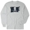 Hockey T-Shirt Long Sleeve - Hockey Pirate Flag