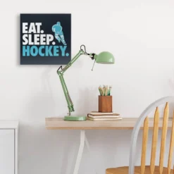 Hockey Canvas Wall Art - Eat Sleep Hockey -Sport Play Mode hk 06607 DESK