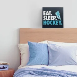 Hockey Canvas Wall Art - Eat Sleep Hockey -Sport Play Mode hk 06607 LIFESTYLE BOY