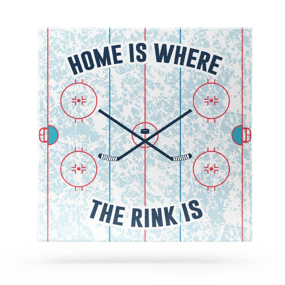 Hockey Canvas Wall Art - Home Is Where The Rink Is 2 Hockey Canvas Wall Art - Home Is Where The Rink Is - Image 2