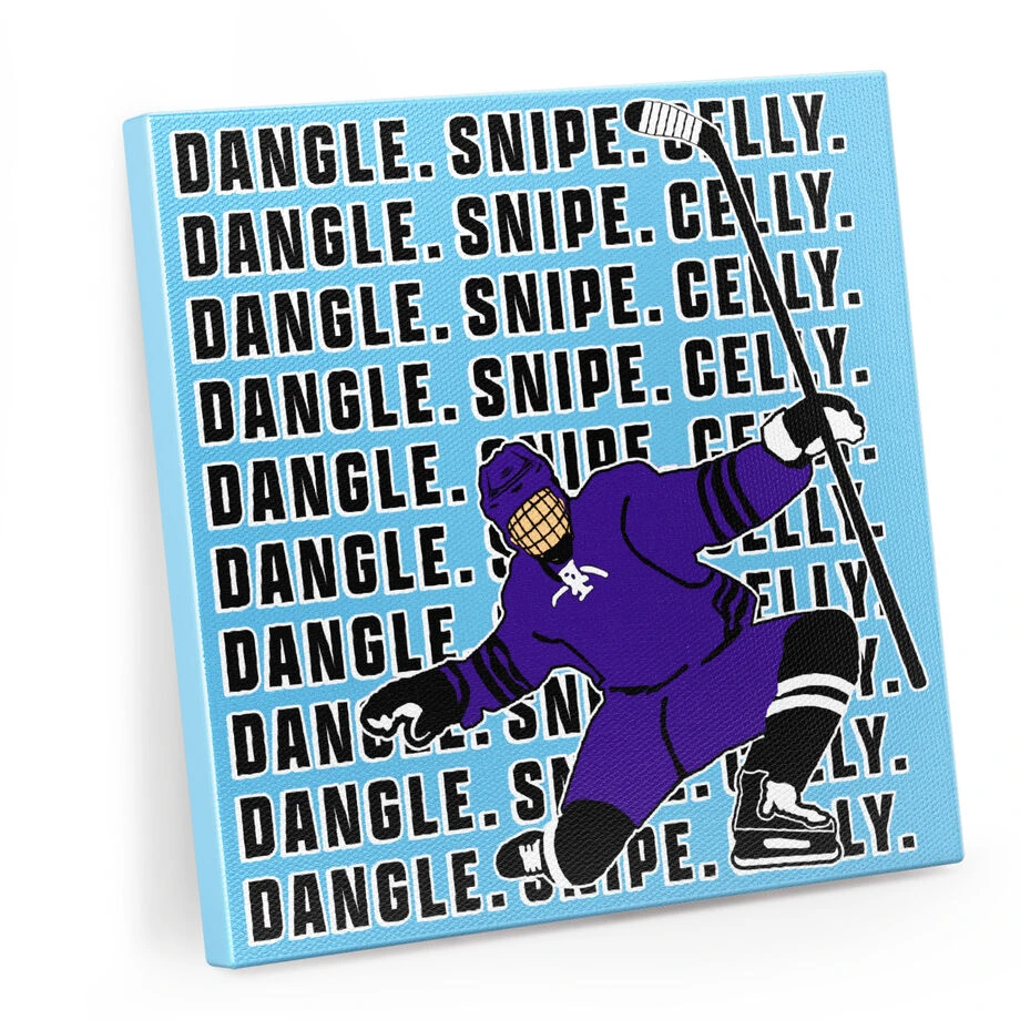 Hockey Canvas Wall Art - Dangle Snipe Celly - 4 Piece Set 6 Hockey Canvas Wall Art - Dangle Snipe Celly - 4 Piece Set - Image 6