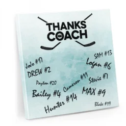 Hockey Canvas Wall Art - Thanks Coach