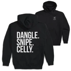 Hockey Hooded Sweatshirt - Dangle Snipe Celly Words (Back Design)