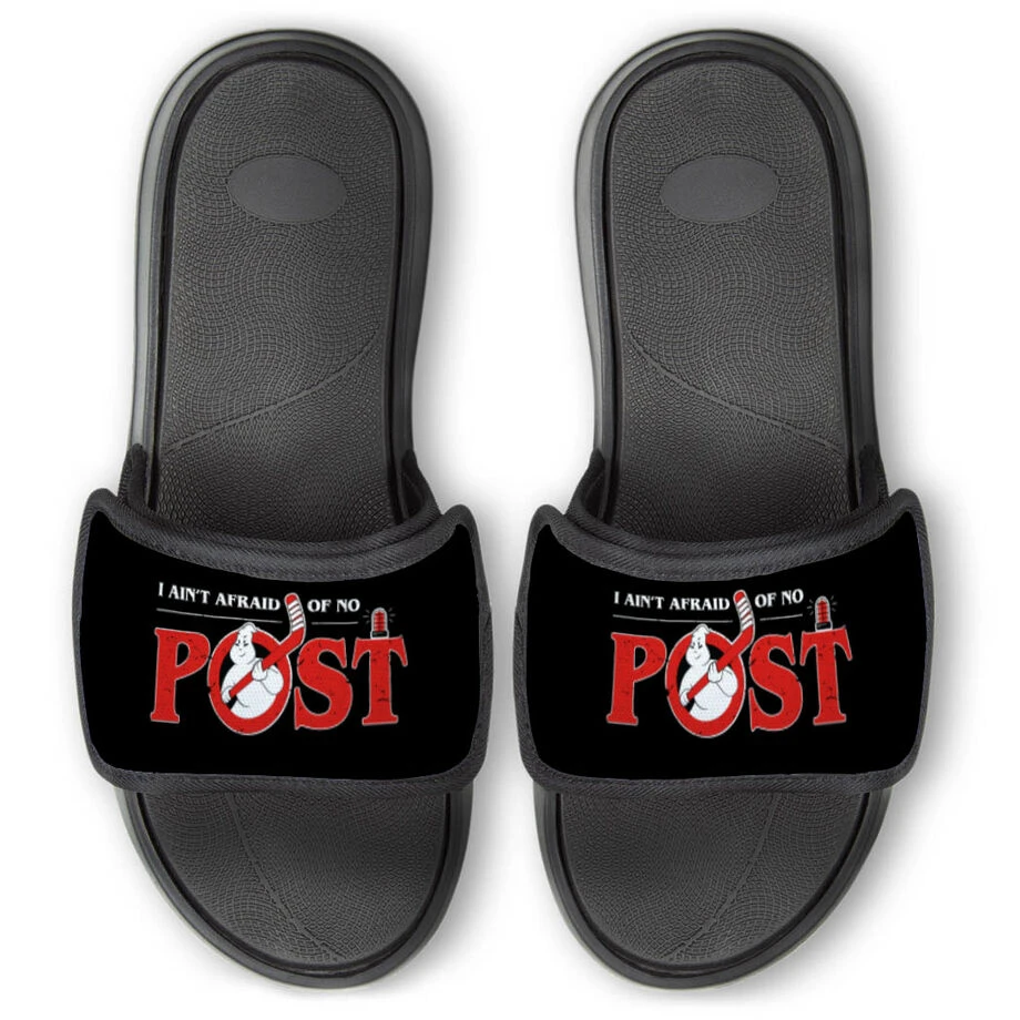 Hockey Repwell® Slide Sandals - Ain't Afraid Of No Post 1 Hockey Repwell® Slide Sandals - Ain't Afraid Of No Post