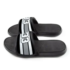 Hockey Repwell® Slide Sandals - Number Stripes 7 Hockey Repwell® Slide Sandals - Number Stripes -Sport Play Mode hk 06744 BLACKGRAY SIDE