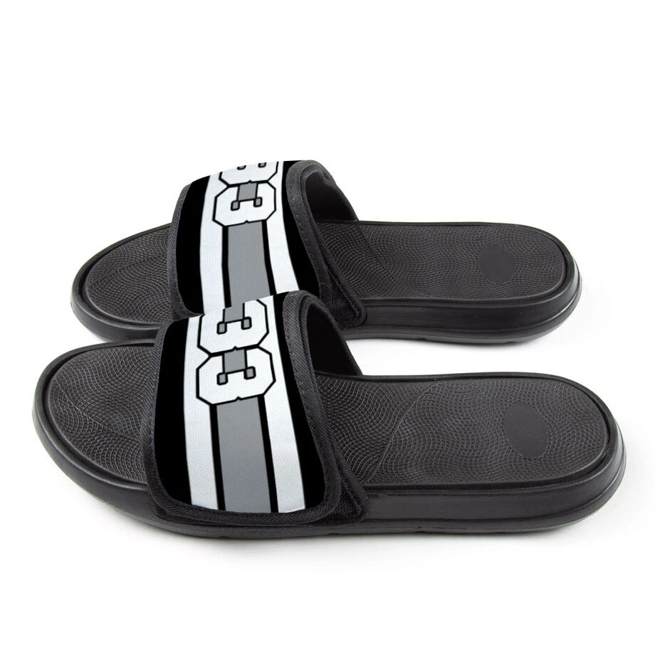 Hockey Repwell® Slide Sandals - Number Stripes 3 Hockey Repwell® Slide Sandals - Number Stripes - Image 3