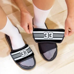 Hockey Repwell® Sandal Straps - Number Stripes -Sport Play Mode hk 06744 STRAPS BLACKGRAY LIFESTYLE