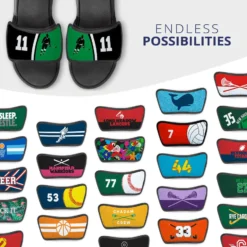 Hockey Repwell® Sandal Straps - Personalized Slapshot 9 Hockey Repwell® Sandal Straps - Personalized Slapshot -Sport Play Mode hk 06746 STRAPS BLACKGREEN MULTI