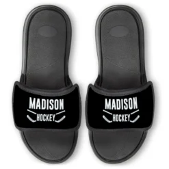 Hockey Repwell® Slide Sandals - Personalized Team Name With Sticks