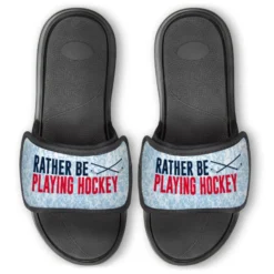 Hockey Repwell® Slide Sandals - Rather Be Playing Hockey