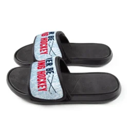 Hockey Repwell® Slide Sandals - Rather Be Playing Hockey -Sport Play Mode hk 06748 SIDE