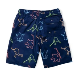 Hockey Swim Trunks - Neon Lights 8 Hockey Swim Trunks - Neon Lights -Sport Play Mode hk 06767 BACK