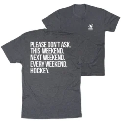 Hockey Short Sleeve T-Shirt - All Weekend Hockey (Back Design)