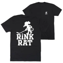 Hockey Short Sleeve T-Shirt - Rink Rat (Back Design)