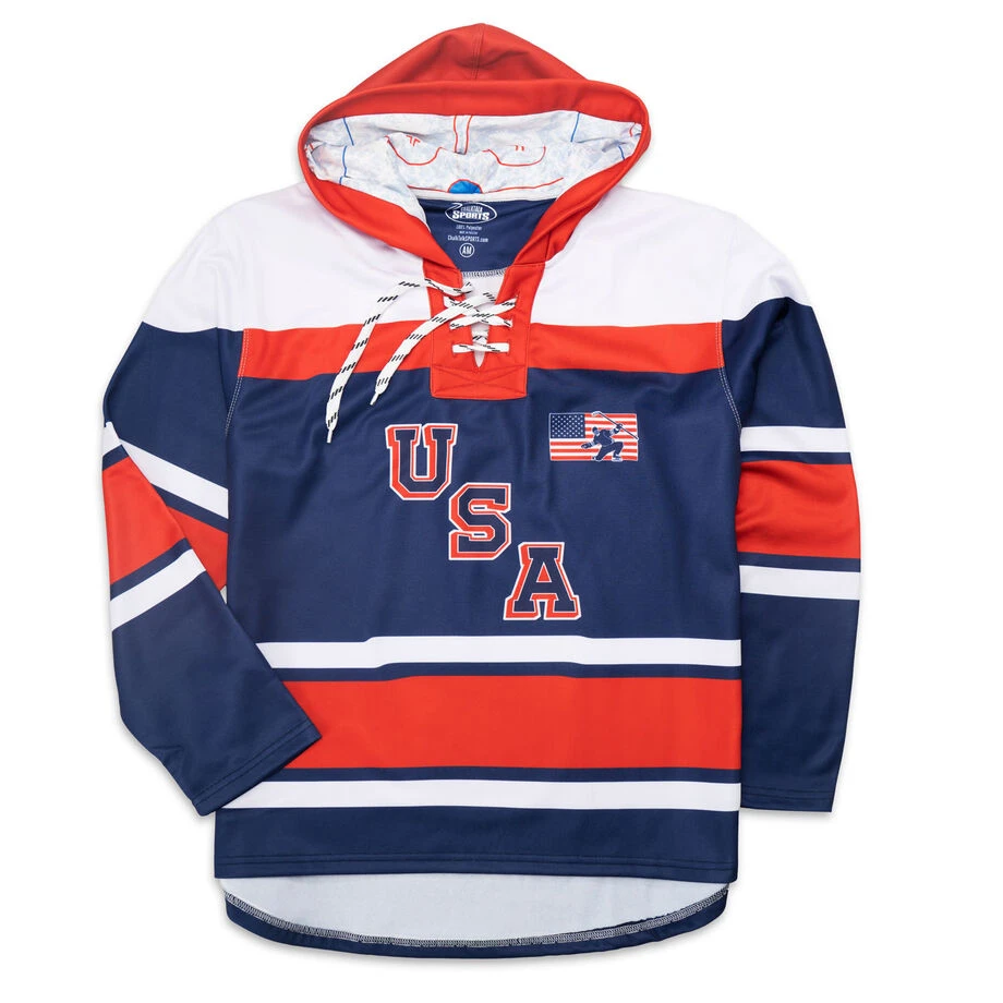 Hockey Gameday Hoodie - Patriotic Hockey 1 Hockey Gameday Hoodie - Patriotic Hockey
