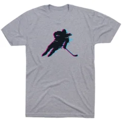 Hockey T-Shirt Short Sleeve - Hockey Girl Glitch