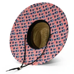 Hockey Straw Hat - USA Hockey -Sport Play Mode hk 07276 BRIM