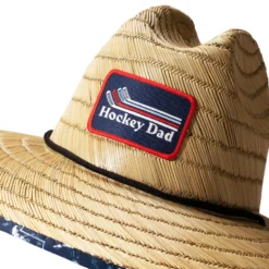 Hockey Straw Hat - Hockey Dad -Sport Play Mode hk 07277 CLOSE