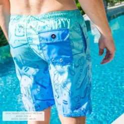 Hockey Swim Trunks - Iconic 8 Hockey Swim Trunks - Iconic -Sport Play Mode hk 07281 BACK HAT 1
