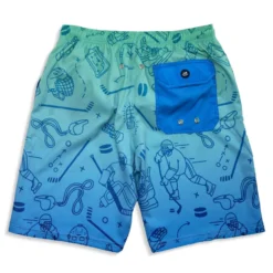 Hockey Swim Trunks - Iconic 11 Hockey Swim Trunks - Iconic -Sport Play Mode hk 07281 FLAT BACK