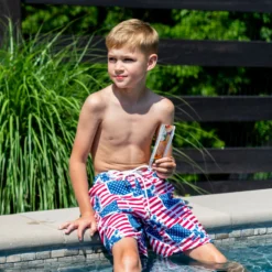 Hockey Swim Trunks - Patriotic 10 Hockey Swim Trunks - Patriotic -Sport Play Mode hk 07282 GEN LIFESTYLE 2