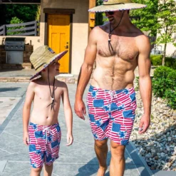 Hockey Swim Trunks - Patriotic 11 Hockey Swim Trunks - Patriotic -Sport Play Mode hk 07282 LIFESTYLE 2