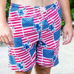 Hockey Swim Trunks - Patriotic 8 Hockey Swim Trunks - Patriotic -Sport Play Mode hk 07282 LIFESTYLE 7
