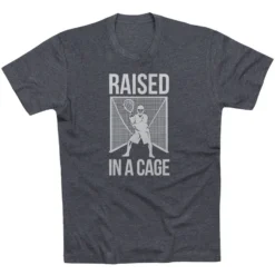 Lacrosse Short Sleeve T-Shirt - Raised In A Cage