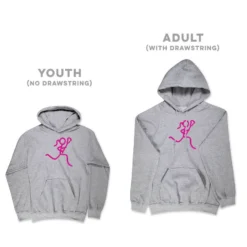 Girls Lacrosse Hooded Sweatshirt - Neon Lax Girl 12 Girls Lacrosse Hooded Sweatshirt - Neon Lax Girl -Sport Play Mode lx 05444 GRAY SIZE
