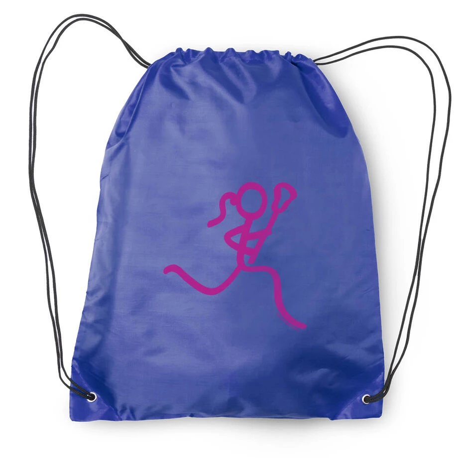 Lacrosse Drawstring Backpack Neon Lax Girl 2 Lacrosse Drawstring Backpack Neon Lax Girl - Image 2
