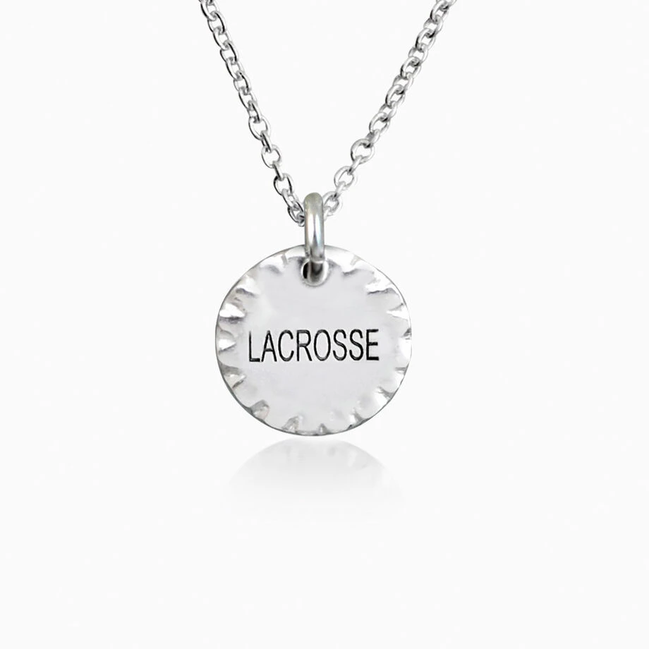 Livia Collection Sterling Silver Scalloped Lacrosse Necklace 1 Livia Collection Sterling Silver Scalloped Lacrosse Necklace