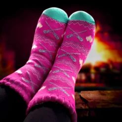 Lacrosse Slipper Socks With Sherpa Lining (Pink) -Sport Play Mode lx 08138 7