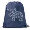 Girls Lacrosse Drawstring Backpack Lax Elephant