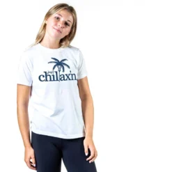 Lacrosse Short Sleeve T-Shirt - Just Chillax'n 6 Lacrosse Short Sleeve T-Shirt - Just Chillax'n -Sport Play Mode lx 08783 WHITE GIRLS